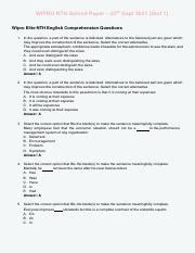 WIPRO NTH Solved Paper .